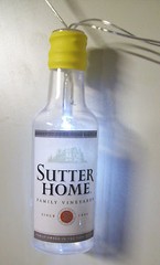 Sutter Home Wine Chardonnay Holiday Bar Lights 6 ft strand 10 bottles Flashing