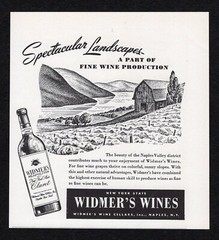 1948 Widmers Neapolitan New York State Claret Spectacular Landscapes Print Ad