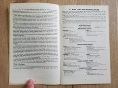 THE STORY OF WINE AND ITS USES Wine Institute 1975 PB Booklet 9th Ed Wine Advis