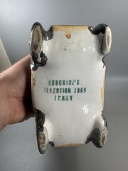 Vintage 1969 Borghini Italy Ceramic Car Wine Bottle Unopened Full Decanter
