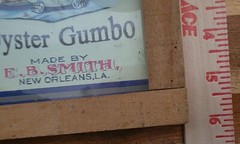 Vintage Framed Orleans Brand Oyster Gumbo Advertisement By E.B. Smith