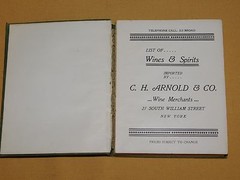 VINTAGE LIQUOR AD C H ARNOLD WINE MERCHANTS NY 1903 YEAR BOOK CALENDAR
