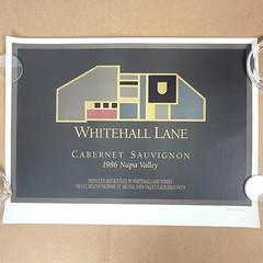 Whitehall Lane Cabernet Sauvignon 1986 Napa Valley Vtg Art Print Signed 56/100