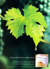TURNING LEAF WINE AD #10 RARE 2003 OOP