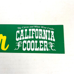 California Wine Cooler Gettin Cooler 2 Vintage Bumper Sticker Bundle 1980s