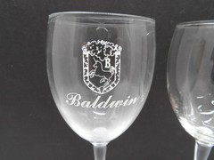 2 Baldwin Winery Pine Bush NY Wine Glasses
