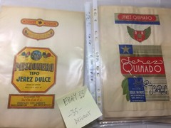 MEXICO: ca. 35 original Sherry Labels, large variety, some duplicates.