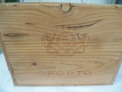 Taylor Fladgate Vintage Porto 1985 Wood Port wine crate Box