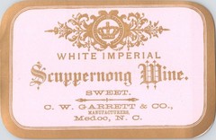 White Imperial Scuppernong Wine – Original Vintage Wine Label