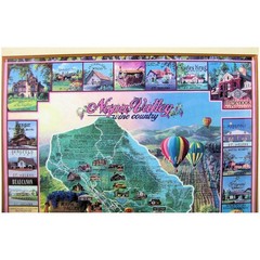 Napa Valley Wine Country Framed Poster Print Sutter Home Clarion Beringer & More