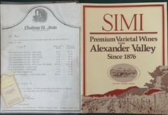 California Wineries Advertising Mirassou Simi Chateau St Jean, Sterling Beringer