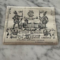 1959 Chateau Lagrange Saint Julien Medoc VTG Wine Label Grand Cru