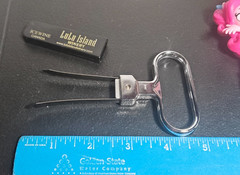 LULU ISLAND WINERY. ICEWINE CANADA. SOUVENIR CORKSCREW. BLACK / GOLD