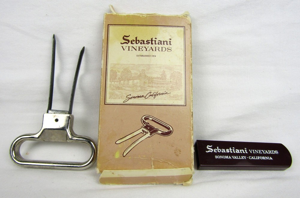 Vintage Sebastiani Vineyards Wine Puller w/ Original Box