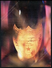 2003 Dom Perignon Rose champagne 1993 bottle photo vintage print ad