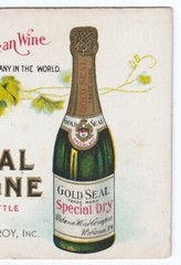 Gold Seal Champagne – Urbana NY – Wine Advertising Litho Blotter ca 1910