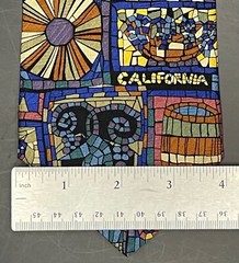 Tessera Winery California Mosaic Tile Design 100% Silk Necktie – New