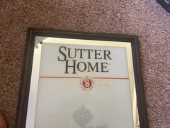 19X25 » SUTTER HOME WINERY SINCE 1890 NAPA VALLEY WINE BY GLASS OR BOTTLE SIGN