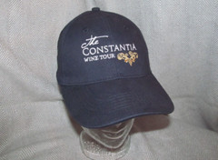 The CONSTANTIA Wine Tour South Africa official black sport hat ball cap