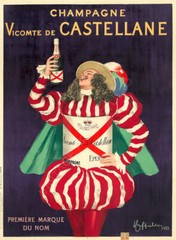 Champagne Castellane 1922 Cappiello Vintage Liquor giclee Canvas Print 18×24