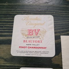 Lot of 6 Vintage California Wine Labels 1970s Beaulieu Vineyard Freemark…