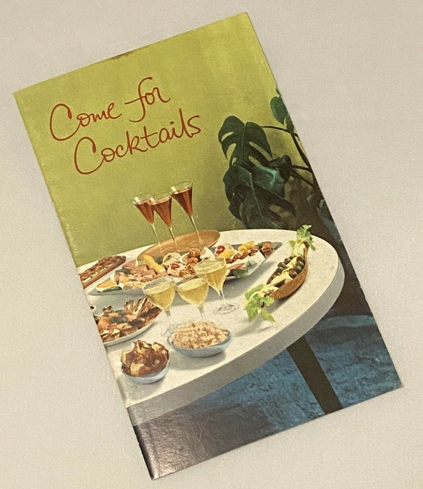 Vtg 50s 1958 Taylor Wine Company « Come for Cocktails » Recipe Booklet Lithographs