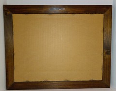 Vtg INGLENOOK Winery 1986 Wooden Framed Smoky Glass Mirror Bar Wall Sign 19X15”
