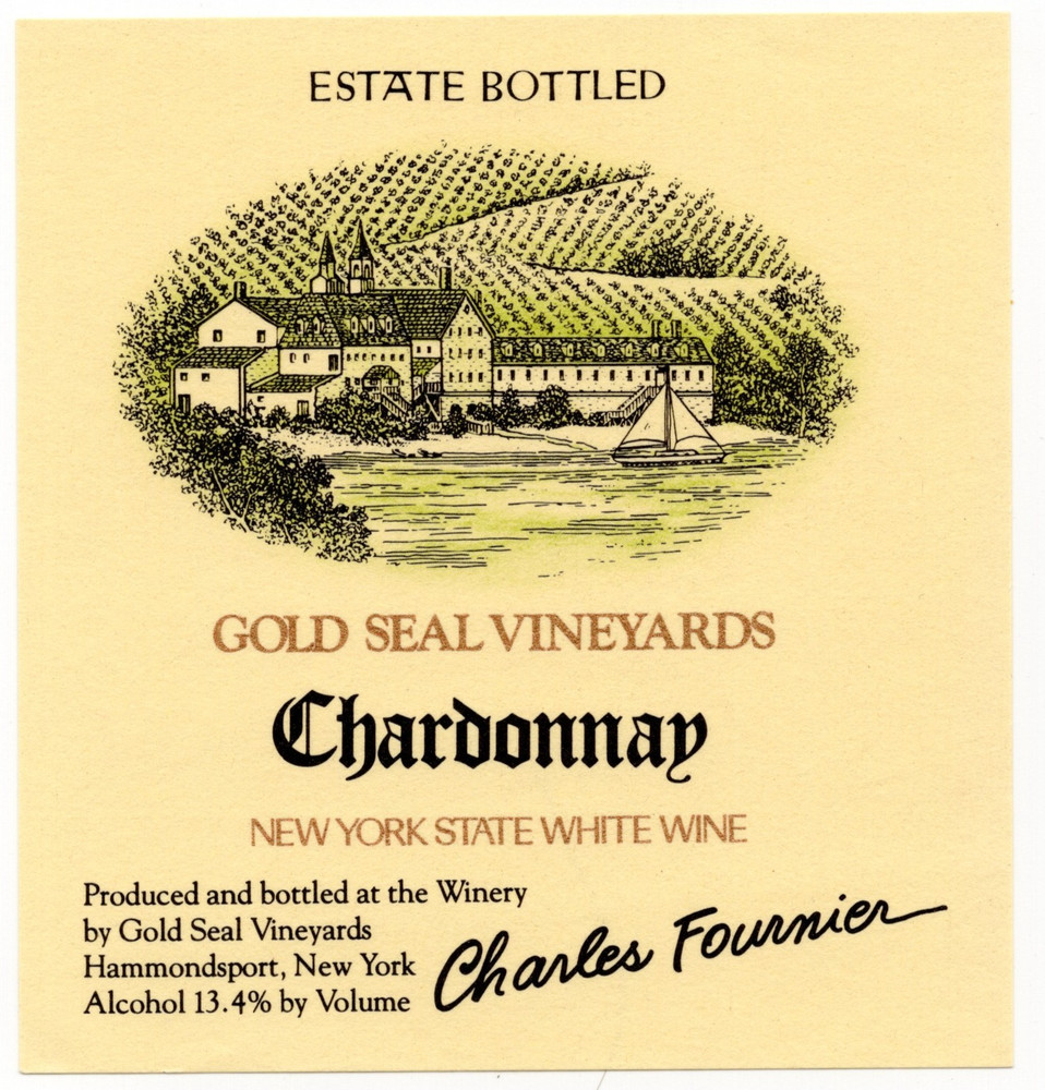 Vintage – Gold Seal Vineyard Chardonnay Wine Label – XL1i