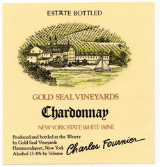 Vintage – Gold Seal Vineyard Chardonnay Wine Label – XL1i