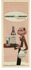 1945 Coronet VSQ Fine Brandy WWII Buy War Bonds Vintage Print Ad 2