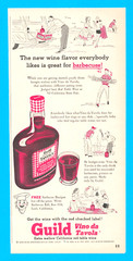 1953 Guild California Table Wine print ad Tavola ephemera alcohol