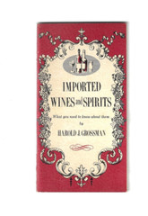 Vintage 1961 Imported WINES & SPIRITS Booklet by Harold Grossman