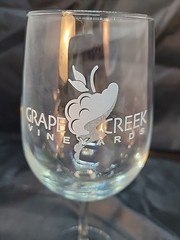 Grape Creek Vineyards Fredericksburg TX Wine Glass Pre-owned