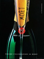 MOET & CHANDON CHAMPAGNE AD #3 RARE 1992 OUT OF PRINT VINTAGE