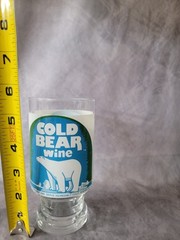Mogen David Cold Bear Wine Chicago IL USA VTG Tumblers Glasses