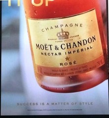 MOET & CHANDON CHAMPAGNE 1MM PVC BOARD POP LIQUOR STORE 48&Prime; x 16&Prime; LARGE POSTER