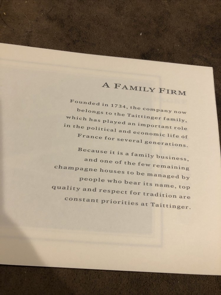 1995 Booklet Advertising Champagne Taittinger Illustrated See Description