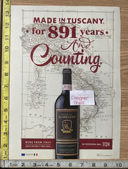 Castello Di Gabbiano Riserva Chianti Wine 2015 Print Advertisement