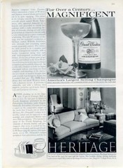 1960 Great Western PRINT AD New York State Brut Champagne