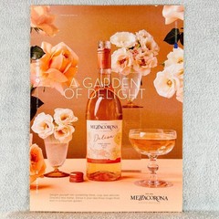 2023 MezzaCorona Delisa Pinot Grigio Rose Wine Print Ad Estate Bottled Pink