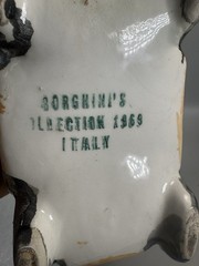 Vintage 1969 Borghini Italy Ceramic Car Wine Bottle Unopened Full Decanter