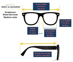 Moet & Chandon Ice Imperial Champagne Wayfare Style Sunglasses – White Frame