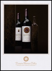 Quintus wine 1-pg print ad 2021 Domaine Clarence Dillon old & new bottles