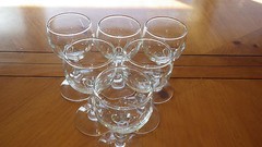Paul Masson Wine Tasting Glasses Stems 6 4 ounce stems Knobbed Stems by Libbey