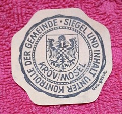 1967 Wine Label Set: Havemeyer Moselle « Cröver Nacktarsch » Bingen Rhein Germany