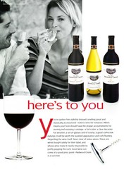 REDWOOD CREEK WINE AD #1 RARE OUT OF PRINT / PERRY ELLIS AD THE OTHER SIDE