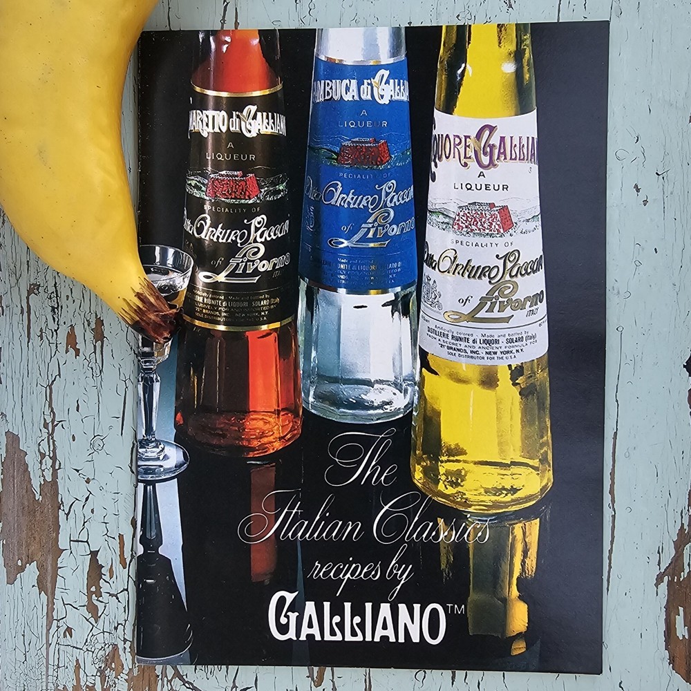 Vintage Galliano Guide 1978 The Italian Classics Recipes Product Booklet
