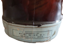 1955 GLASS MATADOR BOTTLE BULLFIGHTER DECANTER DALMAU HERMANOS TARRAGONA SPAIN
