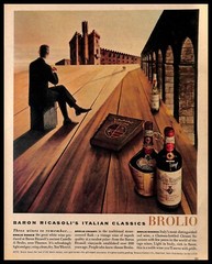 1963 Baron Ricasoli Brolio Italian Classic Wines Vintage PRINT AD Alcohol