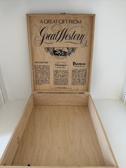 GREAT WESTERN CHAMPAGNE NEW YORK STATE WOOD WOODEN BOX 11”x13.5”